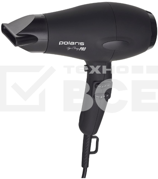 Фен  Polaris PHD2099ACi Argan Therapy PRO черный 2000Вт