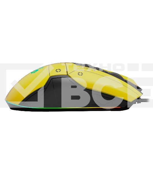 Мышь проводная A4Tech Bloody W70 Max желтый/черный, 10000 dpi, USB, кнопки - 9