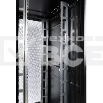 Шкаф серверный ПРОФ напольный 42U (800x1000) дверь перфор., задние двойные перфор., черный, в сборе, фото18