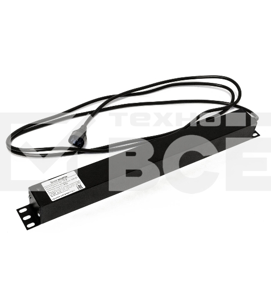 Блок розеток Hyperline SHE19-6SH-2.5IEC для 19