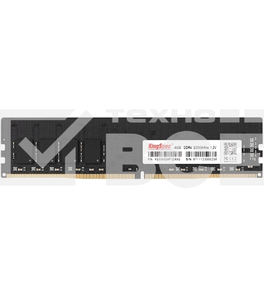 Оперативная память KingSpec, DDR4, 4GB (1x4GB), 3200MHz, CL18