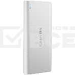 Портативный аккумулятор CANYON PB-108 Power bank 10000mAh Li-poly battery, Input 5V/2A, Output 5V/2.1A(Max), 140*68*16mm, 0.230Kg, White, фото3