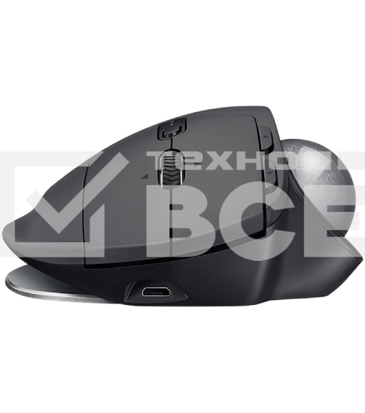 Трекбол беспроводной Logitech MX Ergo графитовый, 2048 dpi, радиоканал, Bluetooth, USB, кнопки - 8