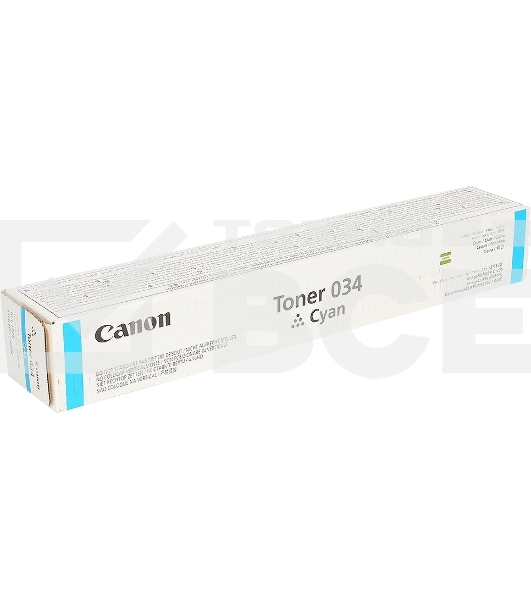 Картридж лазерный Canon 034 (9453B001) голубой (12000 стр.) для Canon iR C1225iF