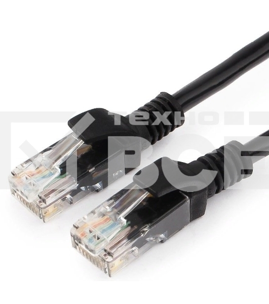 Патч-корд UTP Cablexpert кат.5e 0.25м, литой, многожильный (черный)