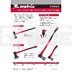 Колун, 2700 г, фибергласовое обрезиненное топорище 700 мм Matrix, фото 1
