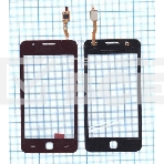 Сенсорное стекло (тачскрин) для Samsung Z1 SM-Z130H красное, фото2