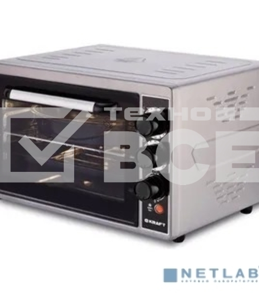 Мини-печь Kraft KF-MO3803KGR серый Мощность 1500(Вт),Объем 38(Л)