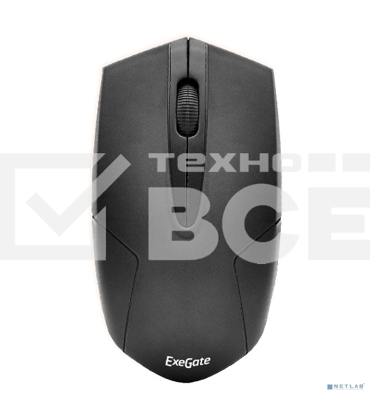 Мышь беспроводная ExeGate Professional Standard SR-9022 черный, 1200 dpi, радиоканал, USB, кнопки - 3