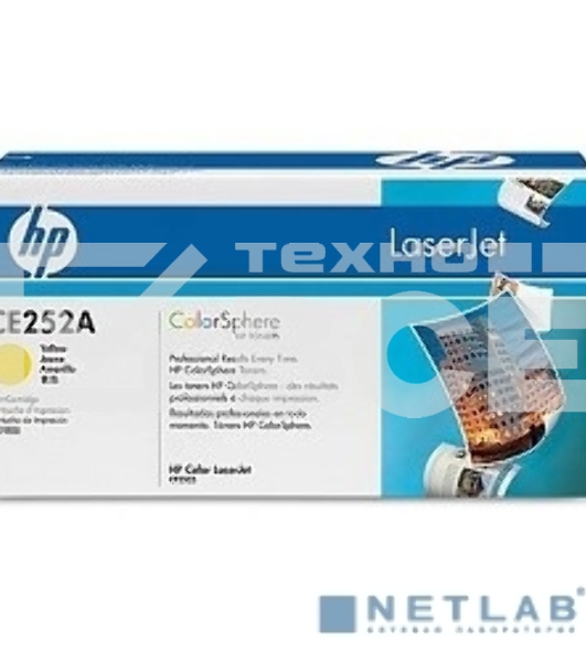 Картридж лазерный HP CE252A желтый для CLJ CM3530/CP3525 7000 стр.