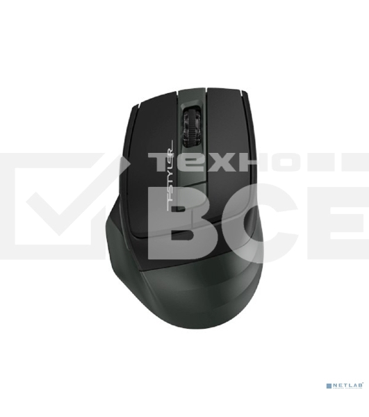 Мышь беспроводная A4Tech Fstyler FB35 зеленый/черный, 2000 dpi, радиоканал, Bluetooth, USB, кнопки - 6
