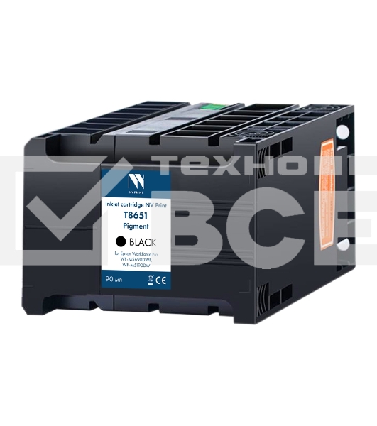 Струйный картридж NV Print T8651 (NV-C13T865140) Black для Epson WorkForce Pro WF-M5690DWF, WF-M5190DW (10 000 стр)