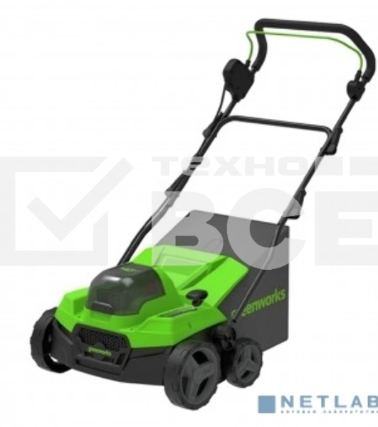 Аэратор/скарификатор аккумуляторный GreenWorks GD40SC38II, 40V, бесщеточный, без АКБ и ЗУ (2517607)