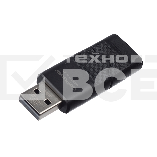 Флеш диск GoPower SLIDER 4GB USB2.0 пластик черный матовый (1/50/1000)