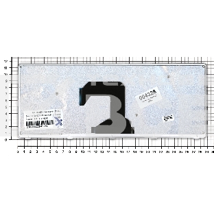 Клавиатура для ноутбука Lenovo IdeaPad U410 черная с серебристой рамкой