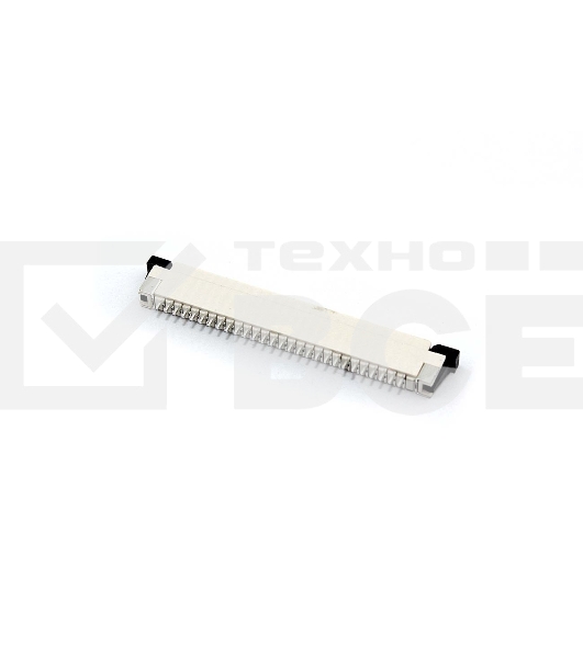 Разъем FPC  Half Coverage Bottom Contact 1.0K-BX-28PWB 28 pin высота 2мм шаг 1мм