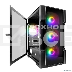 Компьютерный корпус 1STPLAYER TRILOBITE T3-G Black / mATX, TG / 4x 120mm LED fans inc. / T3-G-BK-4F1, фото4