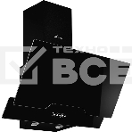 Наклонная вытяжка Monsher LAVAL 60 Noir, ширина 60 см, отвод/рециркуляция, 900 м3/час, электронноесенсорное управление, 3 скорости, светодиодное освещение 2*1 Вт, металлические жироулавливающие фильтры, угольный фильтр KM 102 (опция), цвет: чёрный ПРОМО, фото4