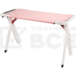 Стол игровой компьютерный HIPER HG-Z1-1160 UNICORN/высота 70 см/ширина 120 см/глубина 60 см/розовая МДФ столешница с карбоновым покрытием и белые ножки (HG-Z1-1160), фото4