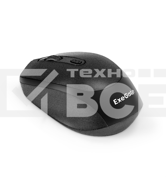Мышь беспроводная ExeGate Professional Standard SR-9005 черный, 1200 dpi, радиоканал, USB, кнопки - 4