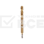 Сверло по металлу, 12мм, Р6М5, ТИТАН, шестигранный хвостовик (1 шт. в упаковке) DIN 338 Kranz, фото 1