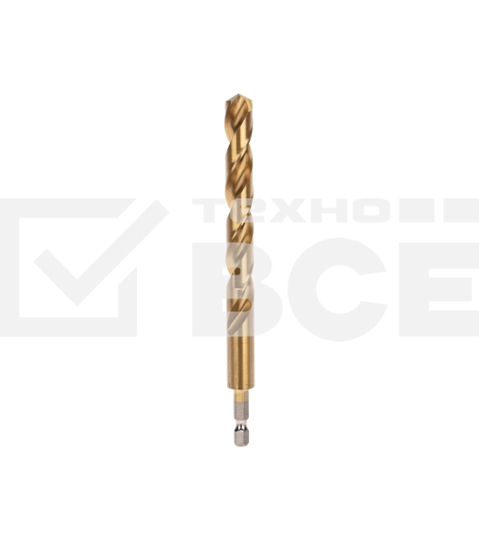 Сверло по металлу, 12мм, Р6М5, ТИТАН, шестигранный хвостовик (1 шт. в упаковке) DIN 338 Kranz