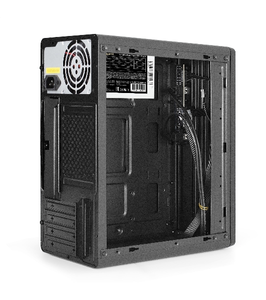 Корпус ExeGate BAA-503U2-AAA400, Mini-Tower, чёрный, 1 x 80/90 мм, БП 400 Вт