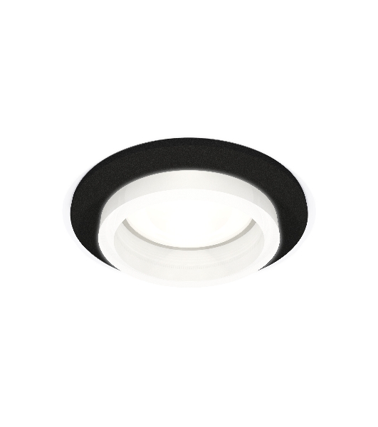 Комплект встраиваемого светильника Ambrella light XC6513065 SBK/FR черный песок/белый матовый MR16 GU5.3 (C6513, N6245)
