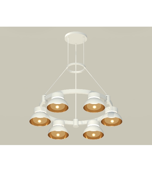 Светильник Ambrella light XR92031002/6 SWH/PYG/CL белый песок/золото желтое полированное/прозрачный GX53 (A9203, C9231, N8144)
