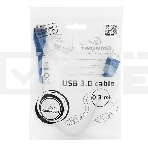 Кабель Gembird/Cablexpert CCP-mUSB3-AMBM-1 USB 3.0 Pro , AM/microBM 9P, 30см, экран, синий, пакет, фото7