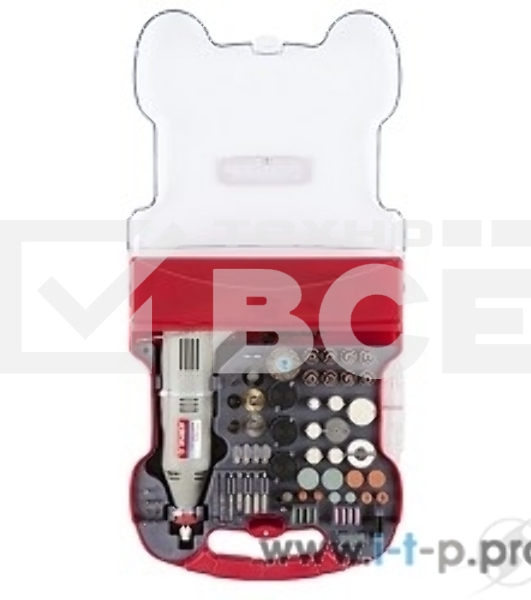 Прямошлифовальная машина (гравер) Зубр Гравер ЗГ-130ЭК H172 электрический с набором мини-насадок в кейсе, 172 предмета