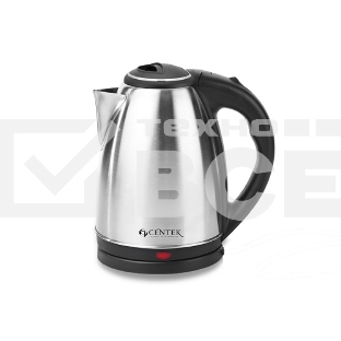 Чайник Centek CT-0035 (матовый) металл 1,5л, 2000W, хромированная вставка на крышке     