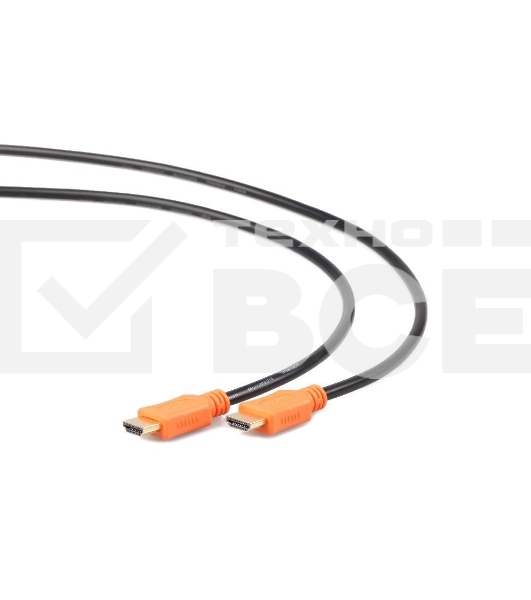 Кабель Cablexpert HDMI CC-HDMI4L-15, 19M/19M, v2.0, серия Light, позол.разъемы, экран, 4.5м, черный, пакет