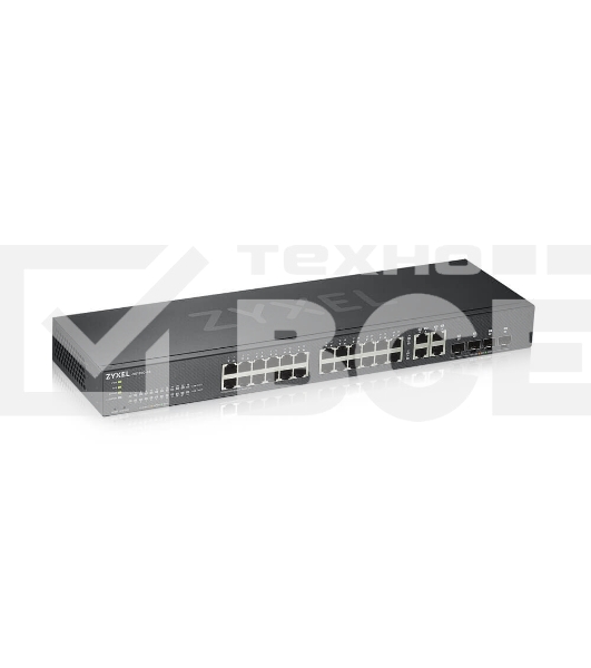 Коммутатор ZYXEL GS1920-24v2 Hybrid Smart switch Zyxel Nebula Flex, 24xGE, 4xCombo (SFP/RJ-45), silent (fanless), Standalone / cloud management