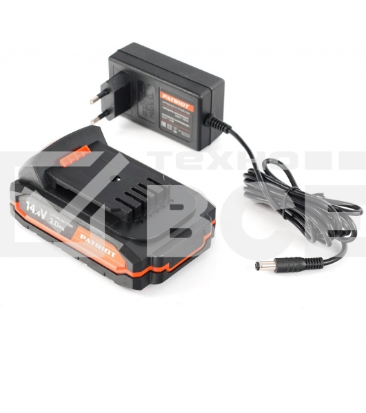 Дрель-шуруповерт аккумуляторная Patriot BR 141ES, Аккумуляторная, 14,4В, 2 АКБ, Кейс