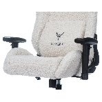 Кресло игровое Knight T1 молочный экомех с подголов. крестовина металл, фото12