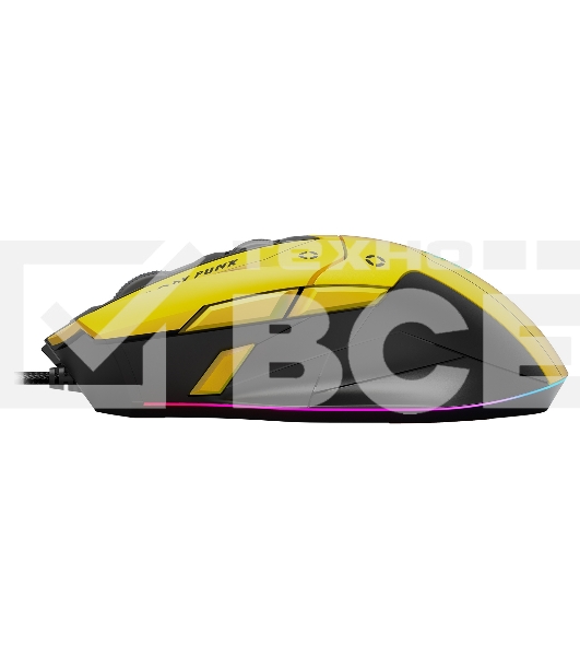 Мышь проводная A4Tech Bloody W70 Max желтый/черный, 10000 dpi, USB, кнопки - 9