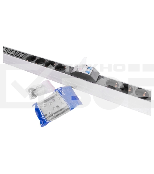 Блок силовых розеток Rem Rem-32, Shuko х 20, IEC 60320 С19 х 12, вход колодка, 19