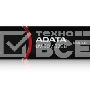 Флеш диск ADATA Flash Drive 32Gb UV150 AUV150-32G-RBK {USB3.0, Black}