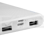 Портативный аккумулятор CANYON PB-108 Power bank 10000mAh Li-poly battery, Input 5V/2A, Output 5V/2.1A(Max), 140*68*16mm, 0.230Kg, White, фото2