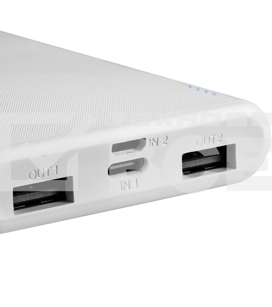 Портативный аккумулятор CANYON PB-108 Power bank 10000mAh Li-poly battery, Input 5V/2A, Output 5V/2.1A(Max), 140*68*16mm, 0.230Kg, White