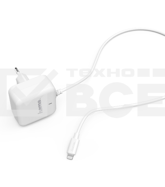 Сетевое зар./устр. Hama H-183318 3A PD для Apple белый (00183318)