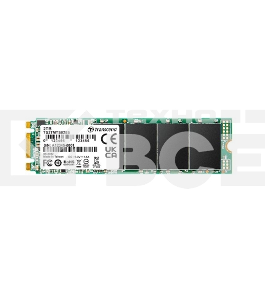 Накопитель SSD Transcend 825S, 2Tb, SATA III, M.2 2280, R/W 560/500