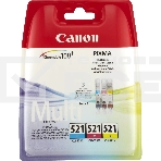 Картридж струйный Canon CLI-521 (2934B010) голубой/пурпурный/желтый набор карт. для Canon Pixma MP540/620/630/980, фото5