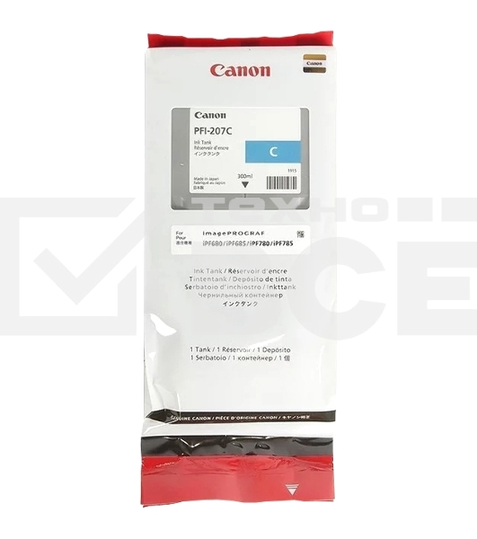 Картридж струйный Canon PFI-207 C голубой для для iPF680/685/780/785 300ml (8790B001)