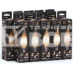 Лампа светодиодная Filament Свеча на ветру E14 9Вт 2700К GAUSS 104801109, фото4