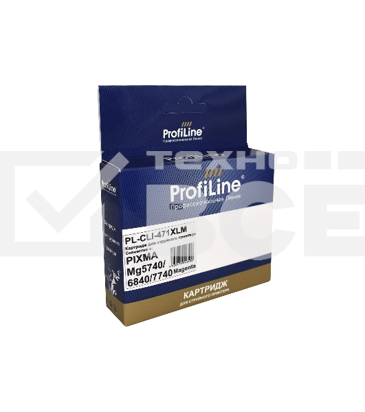 Струйный картридж PL-CLI-471 XLM для принтеров Canon PIXMA MG5740/MG6840/MG7740/TS5040/TS6040/TS8040/TS9040 с чернилами Magenta ProfiLine
