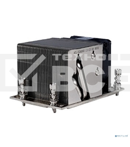 Кулер для сервера Ablecom ACL-S20080 серебристый, 60 мм, алюминий/медь, 8400 об/мин, 52 дБ, 4 pin, 290 Вт, 64 мм