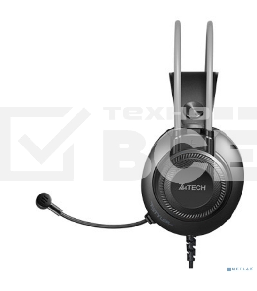 Наушники с микрофоном A4Tech Fstyler FH200i серый 1.8м накладные оголовье (FH200I GREY)
