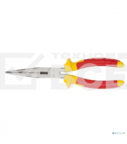 Длинногубцы прямые Matrix Insulated, 200мм, двухкомпонентные рукоятки PROFESSIONAL